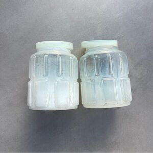 Opalite Jar Set - Candle Holder / decor